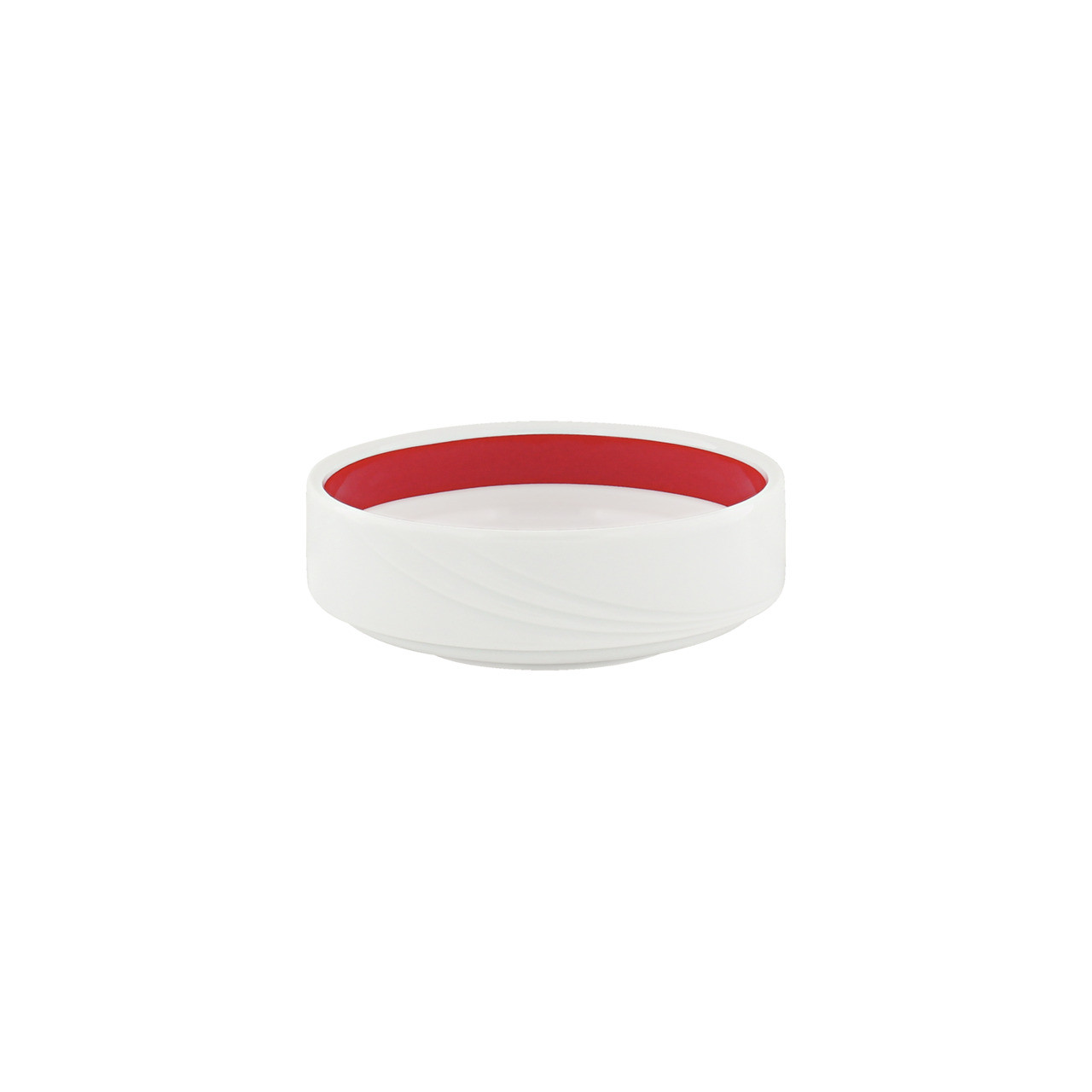 Donna Senior, Schale stapelbar Relief ø 120 mm / 0,30 l rot